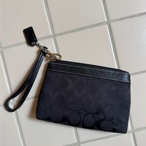 Black Coach Wristlet